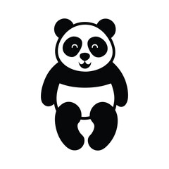 Kawaii Cartoon Panda, Cute Panda Illustration, Adorable Vector Art. Playful Cartoon Panda Illustration, Cute Panda Art for Kids Designs
