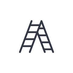 ladder icon symbol vector sign isolated on white background illustration for graphic and web design