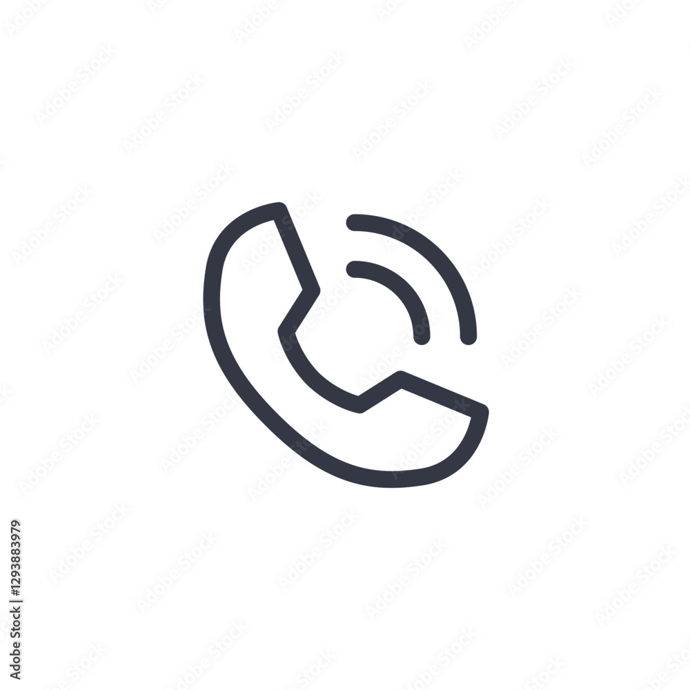 Poster phone icon symbol vector sign isolated on white background illustration for graphic and web design