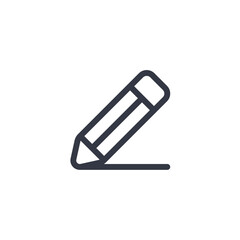 pencil icon symbol vector sign isolated on white background illustration for graphic and web design