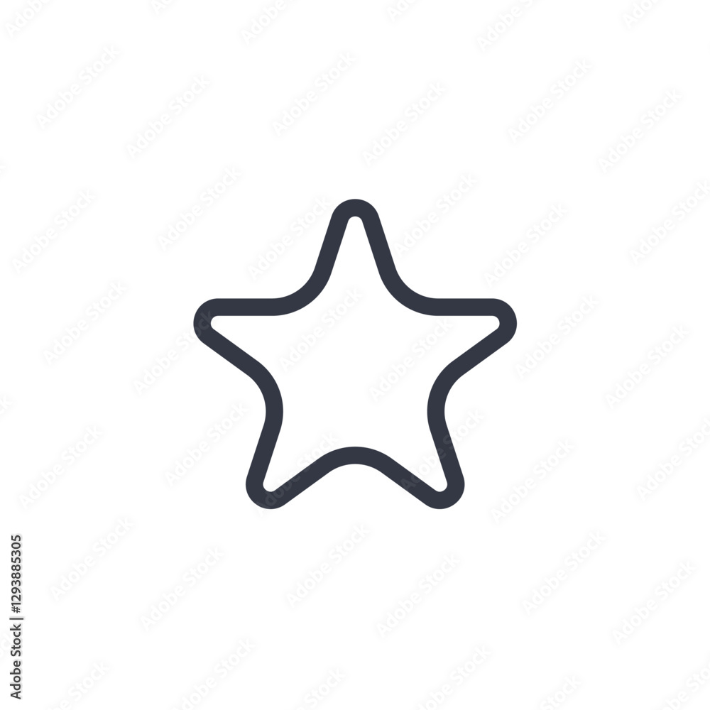 Aufkleber star icon symbol vector sign isolated on white background illustration for graphic and web design