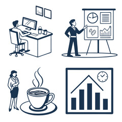  design  corporate icon sheet with icon eps