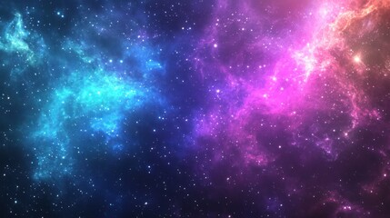 Fototapeta premium Nebulae in Deep Space; Colorful Cosmic Clouds