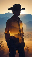 Adventure Double Exposure Outdoors Nature Silhouette Escape Environment