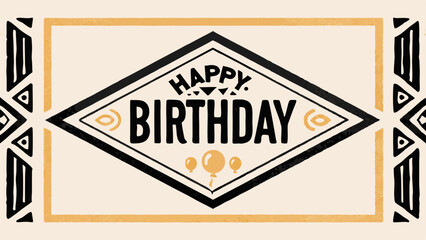 Obraz premium Happy Birthday vector file for cards and advertising