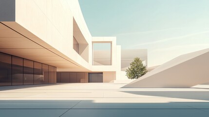 Modern Architectural Design with Open Space and Natural Light