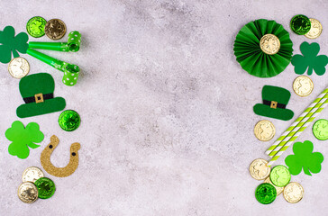 St. Patricks Day background with shamrock