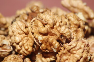 Walnut Kernels Close Up