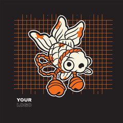 Free Vector | Flat design koi fish logo design	
