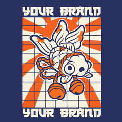 Free Vector | Flat design koi fish logo design	
