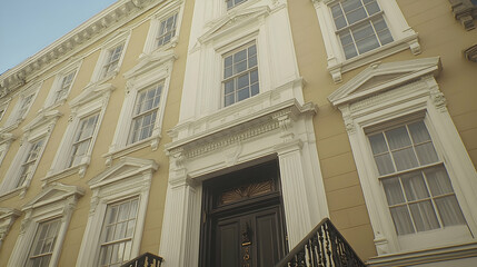 Obraz premium Historic Yellow Mansion Facade