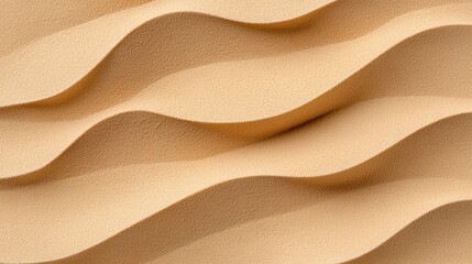 Obraz premium Soft Curving Sand Dunes with Gentle Waves in Subtle Beige Tones and Textured Surface