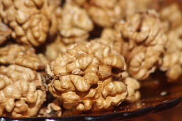 Walnut Kernels Close Up