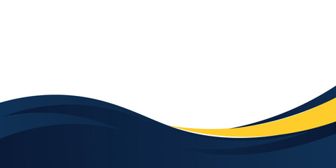 blue and yellow wavy shape background. suitable for business poster design, corporate banner