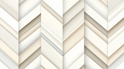 Abstract Beige and White Torn Paper Layers Chevron Pattern Background