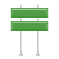 Fototapeta premium Directional Green Traffic Signs. Green Road Sign Illustration