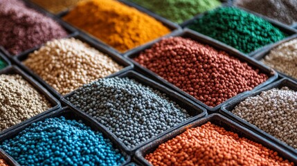 Fototapeta premium Promoting the advantages and varieties of mineral fertilizers for enhanced agricultural productivity