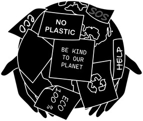 earth illustration leaf silhouette world logo love icon plant outline nature day bird olive ecology sky environment poster pigeon shape to vector graphic background