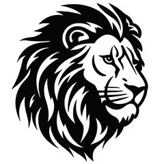 Naklejka premium lion head tattoo