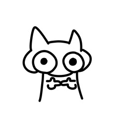 illustration of cute cat pictures, simple and can be used for design