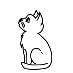 illustration of cute cat pictures, simple and can be used for design