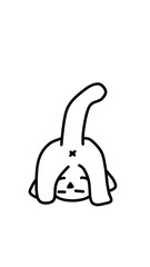 illustration of cute cat pictures, simple and can be used for design