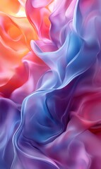 Obraz premium Abstract colorful background with flowing smooth lines and gradient colors, creating a visually appealing design