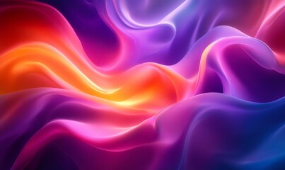 Fototapeta premium Abstract colorful waves background smoothly flowing and mixing, creating a mesmerizing visual effect