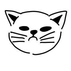 illustration of cute cat pictures, simple and can be used for design