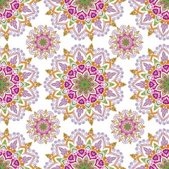 Beautiful and luxurious continuous colorful background, suitable for clothing patterns and interior wallpaper decorations.