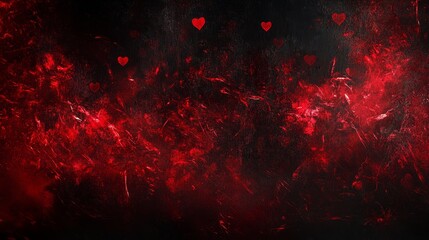 Fototapeta premium Dark Passionate Red Abstract Art