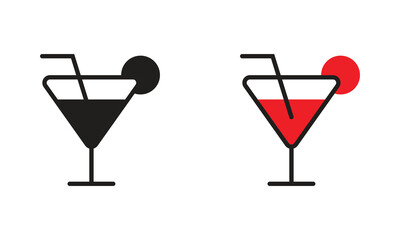 Wine glass icon logo. Great logo icon for, cafe, industry, social media, entertainment and web.