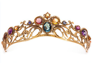 Fototapeta premium Modern white, yellow, and red product stage display 3D podium on white background