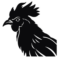 Fototapeta premium rooster head mascot