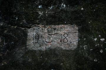 Petrogliphs in asiago