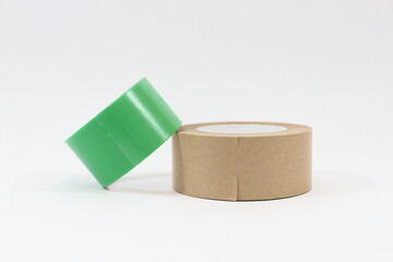 緑の養生テープと紙テープ