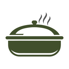 Minimalist Cooking Pot Logo Design.