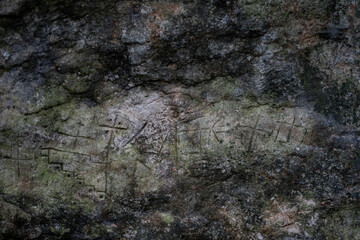 Petrogliphs in asiago