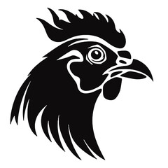 Fototapeta premium rooster head vector