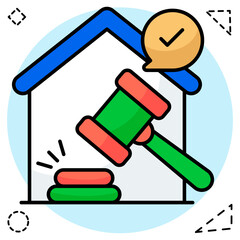 A unique design icon of lighthouse