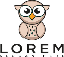 Mobile Dark brown owl logo with a modern minimalist creative design. A symbol of warmth, intelligence and professionalism. Suitable for branding, business and corporate visual identity