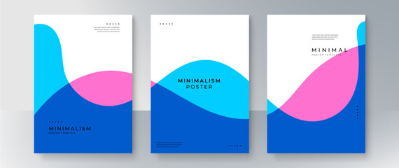 Abstract Background, Gradient Texture and Modern Style Cover Set