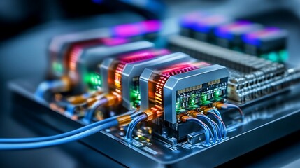 High-Tech Server Racks: Advanced Computing Hardware