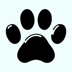 Paw silhouette icon