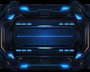 Futuristic tech interface, dark background
