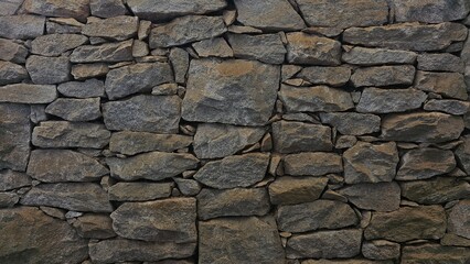 Textured stone wall background with natural patterns and earthy tones. Perfect for design, architecture, and rustic or modern aesthetics