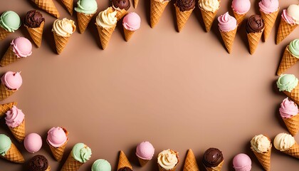 Ice Cream Cones Frame
