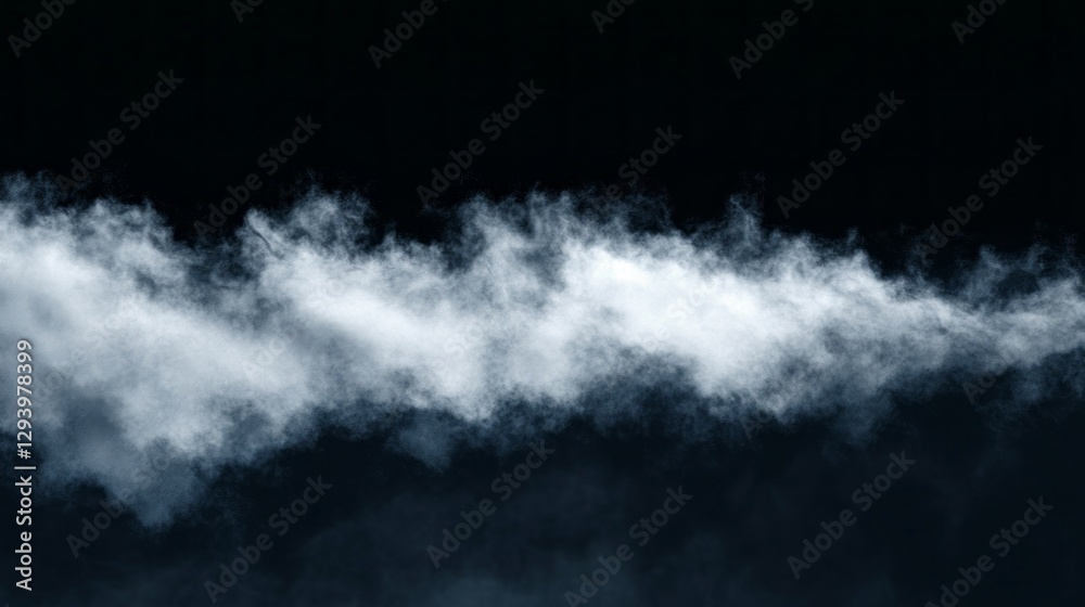 Poster a soft veil of mist unfurls across the horizon, creating an ethereal atmosphere as it gently contras