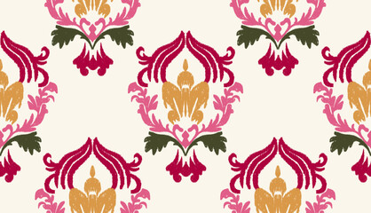 geometric ethnic vintage texture vector art design. textile fashion pattern line ikat seamless pattern and batik fabric texture asian background wallpaper geometry indian. Ethnic abstract ikat art .