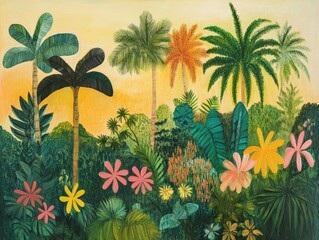 Tranquil Tropical Rainforest, A Celebration of Nature's Biodiversity
